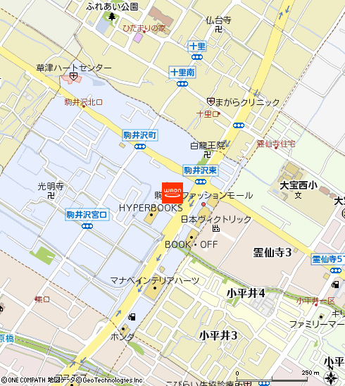 マックスバリュ駒井沢店付近の地図